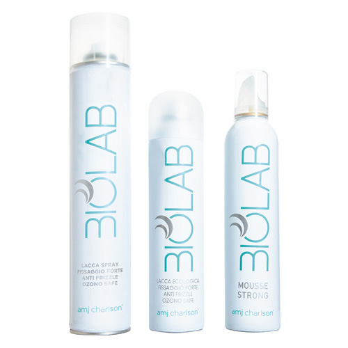 BIOLAB Lacca Spray e Mousse Strong BIOLAB Gel dan selesai rambut